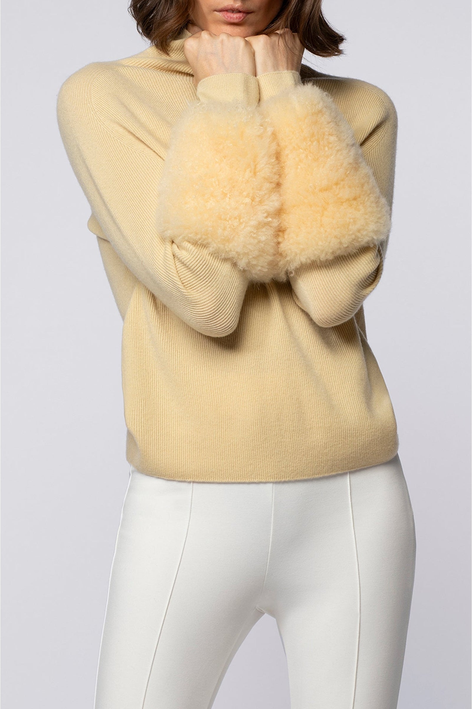 Prana rib-knit turtleneck jumper with sleeves - Ble