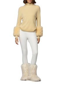 Prana rib-knit turtleneck jumper with sleeves - Ble