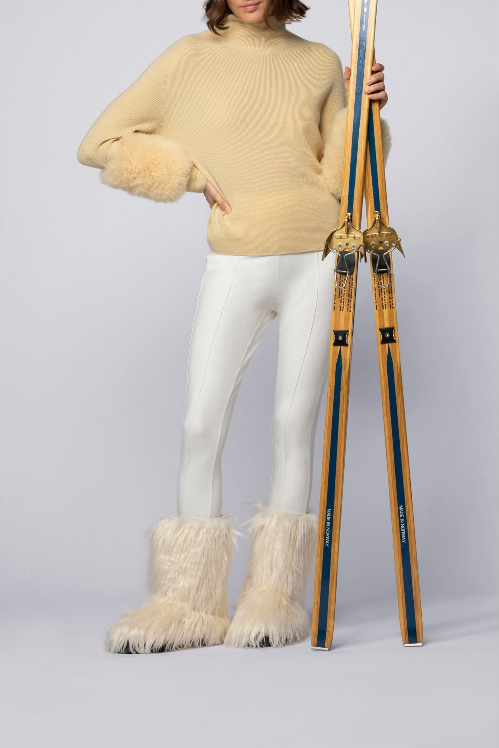 Prana rib-knit turtleneck jumper with sleeves - Ble