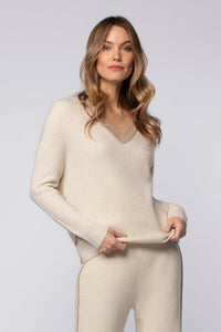 1 QTY NEW PULL COL V EMPIECEMENT CUIR