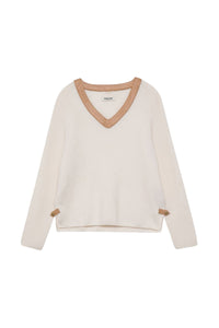 Preston long-sleeved wool and cashmere jumper - White