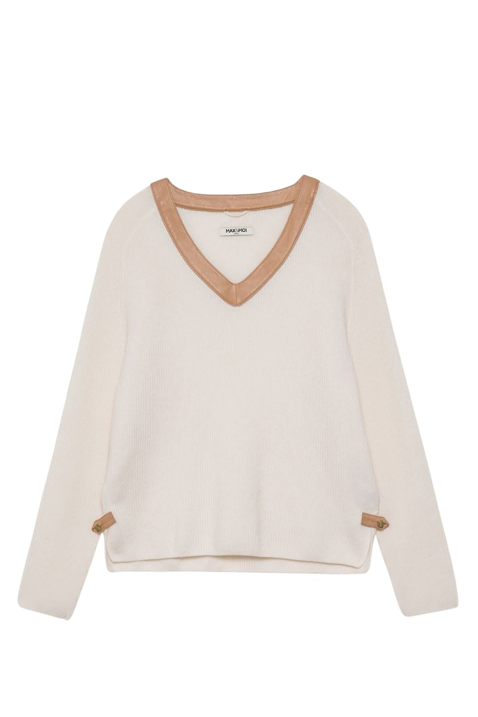 1 QTY NEW PULL COL V EMPIECEMENT CUIR