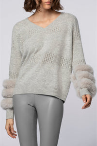 Pulpa jumper in wool and cashmere - Grey