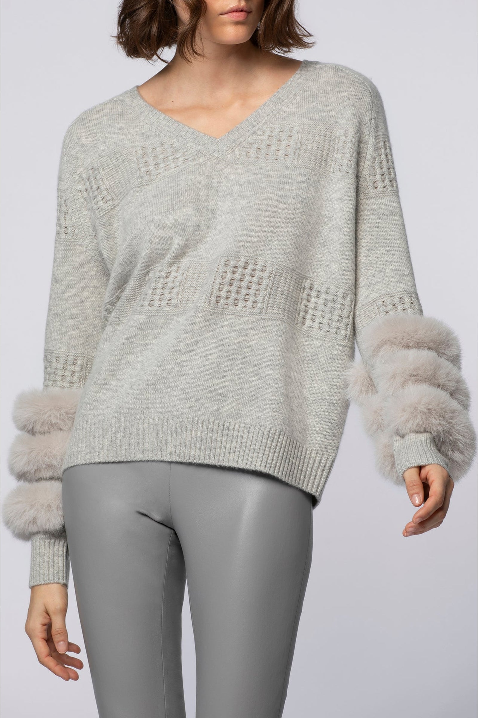 Pulpa jumper in wool and cashmere - Grey