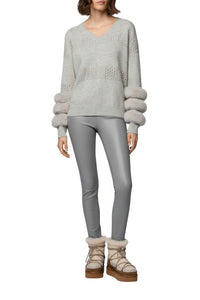 Pulpa jumper in wool and cashmere - Grey