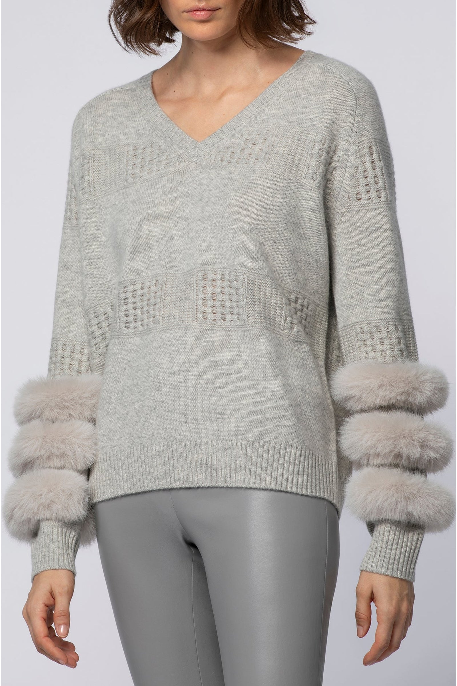 Pulpa jumper in wool and cashmere - Grey