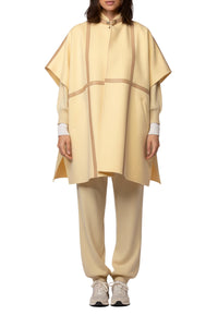 Loose-fitting double-faced wool Vazili cape - Ble