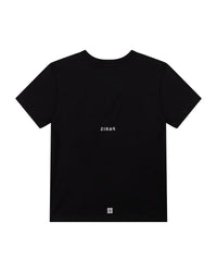 T-shirt in print - Black
