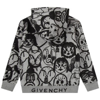 Gilet à capuche en coton imprimé Chito - Gris Chiné