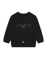 Sweatshirt à motif en molleton - Black
