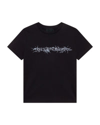 Cotton flock T-shirt - Black