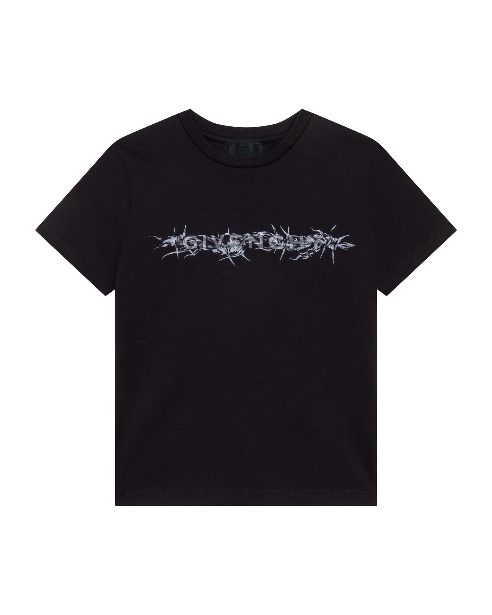 Cotton flock T-shirt - Black