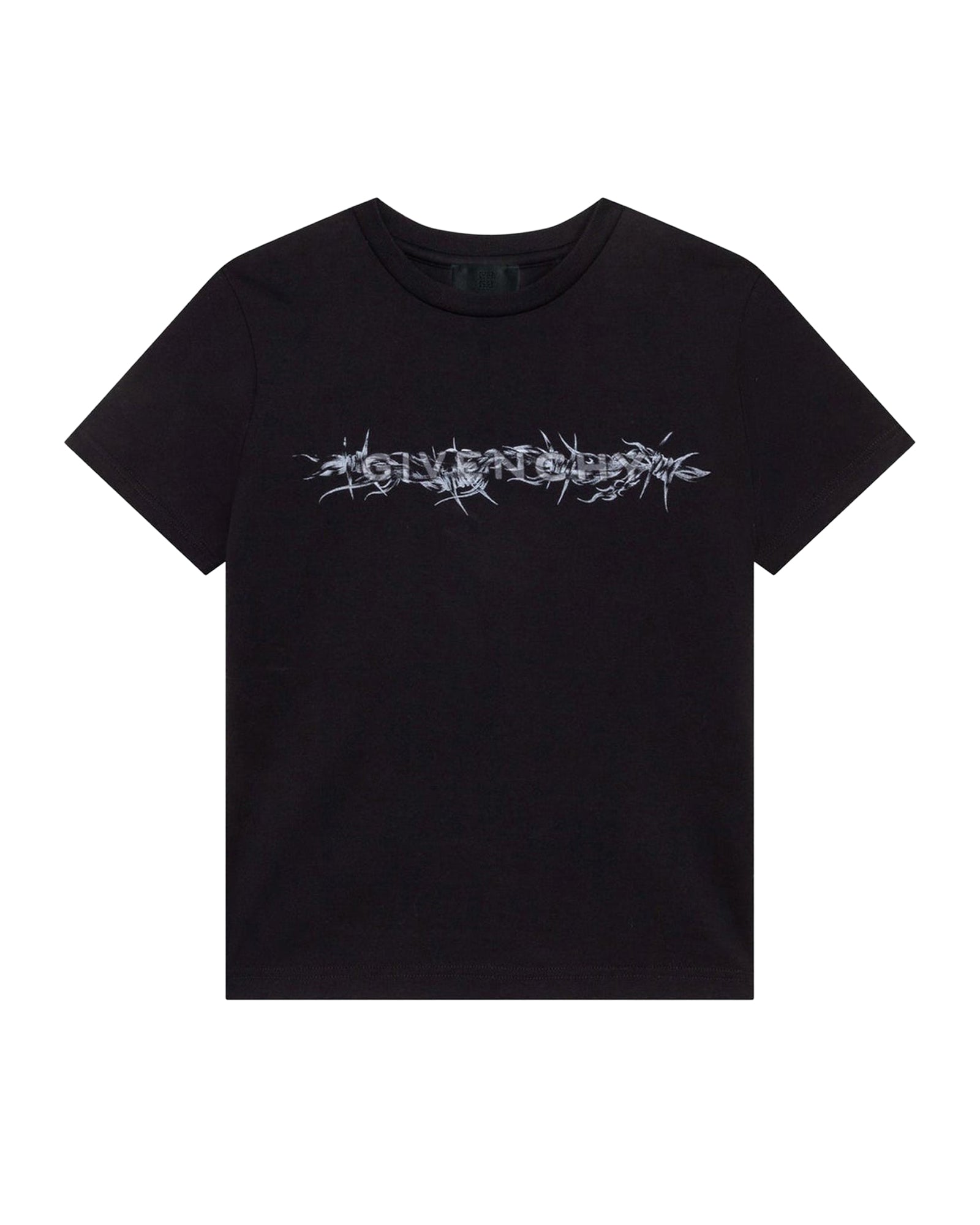 Cotton flock T-shirt - Black