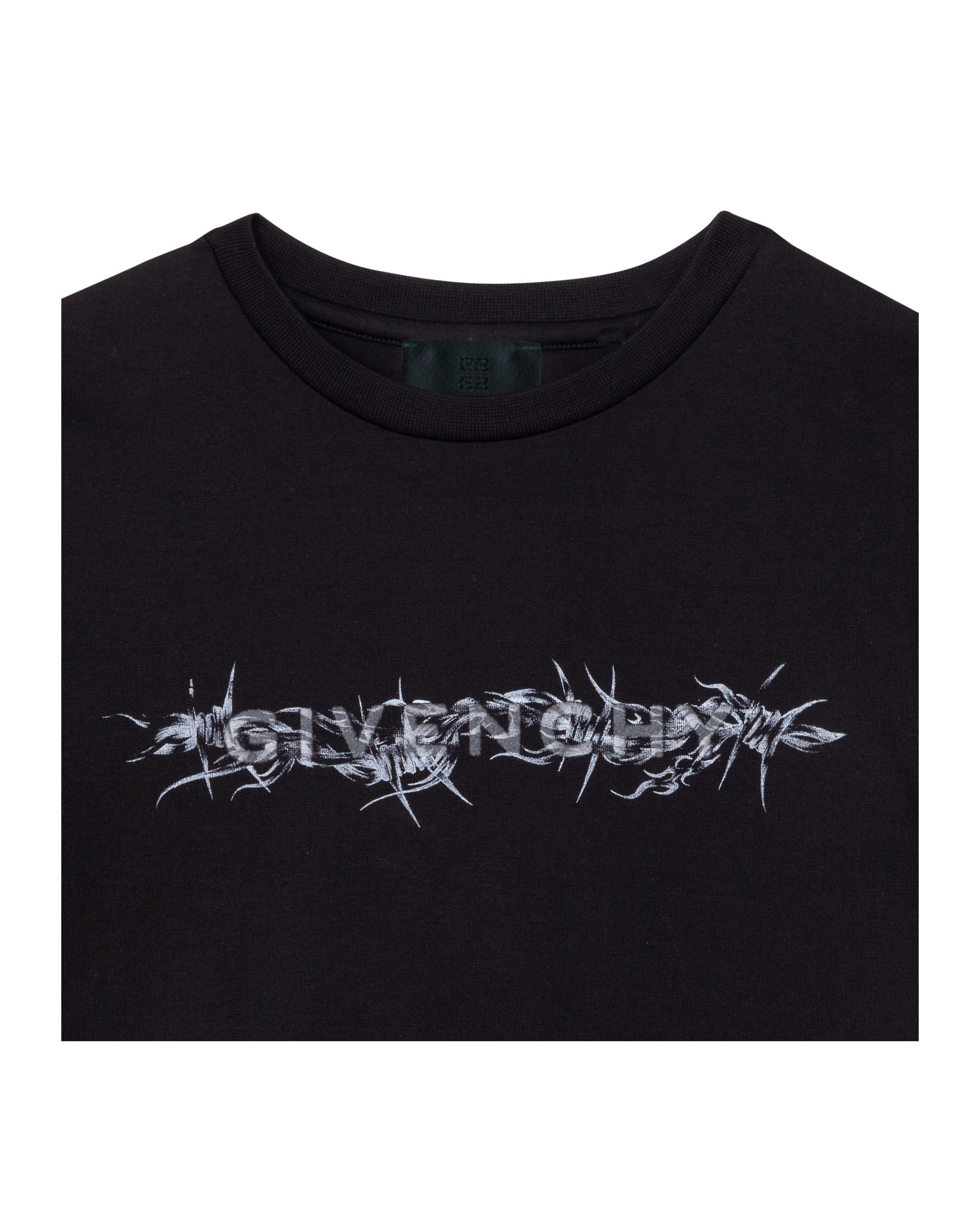 Cotton flock T-shirt - Black
