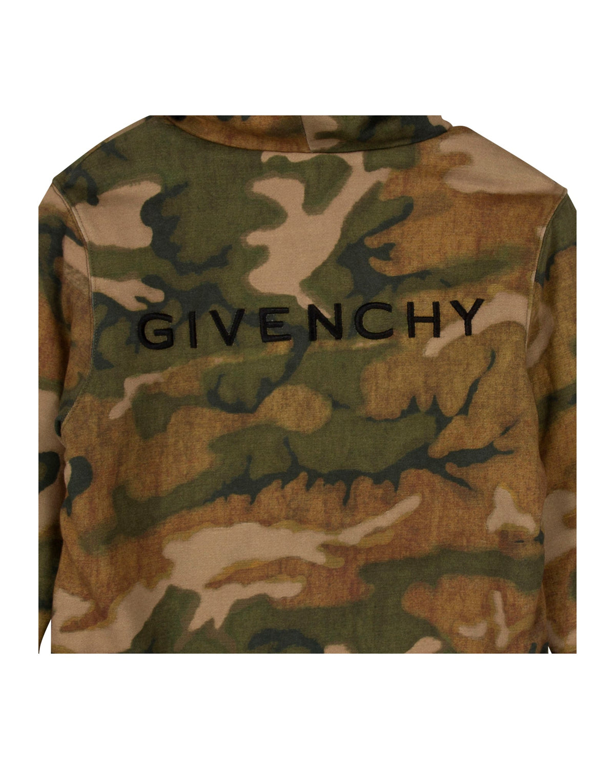 Sweat à capuche en coton imprimé camouflage - Unique