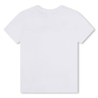 T-shirt avec imprimé effet peinture - Blanc