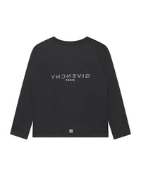 T-shirt à manches longues en coton - Grey Blue