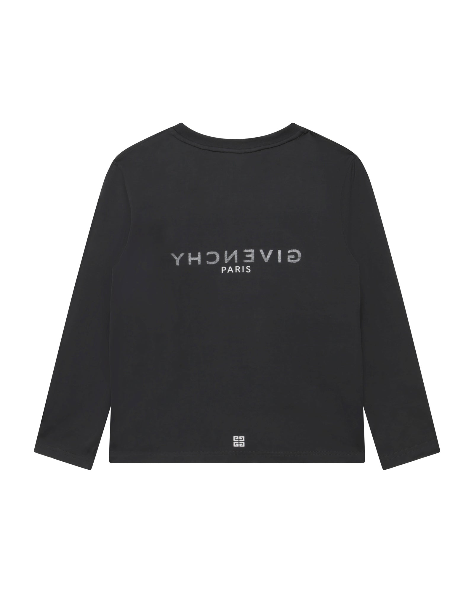 T-shirt à manches longues en coton - Grey Blue