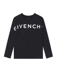 T-shirt à manches longues en coton - Black