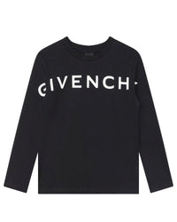 Long-sleeved cotton T-shirt - Black