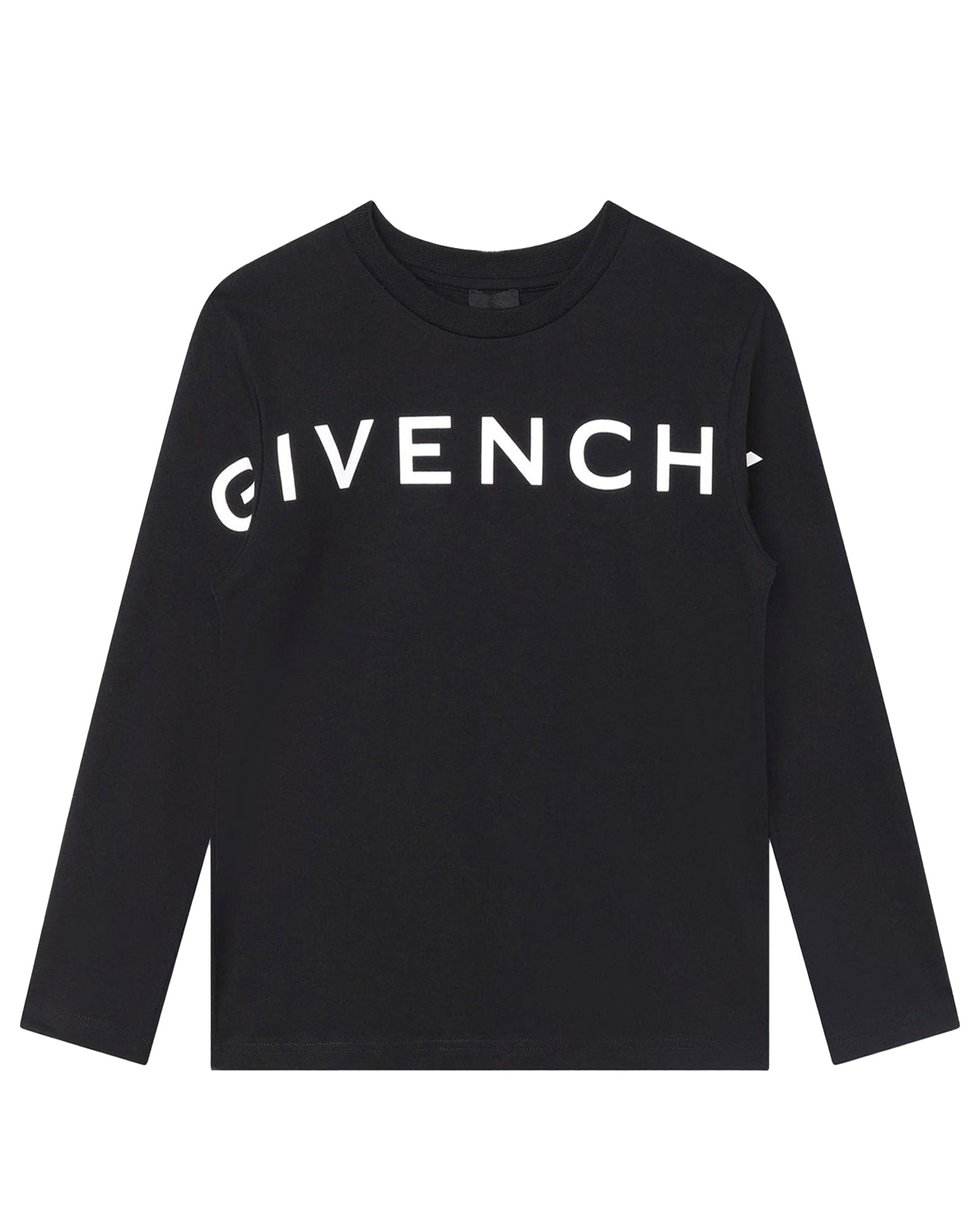 Long-sleeved cotton T-shirt - Black