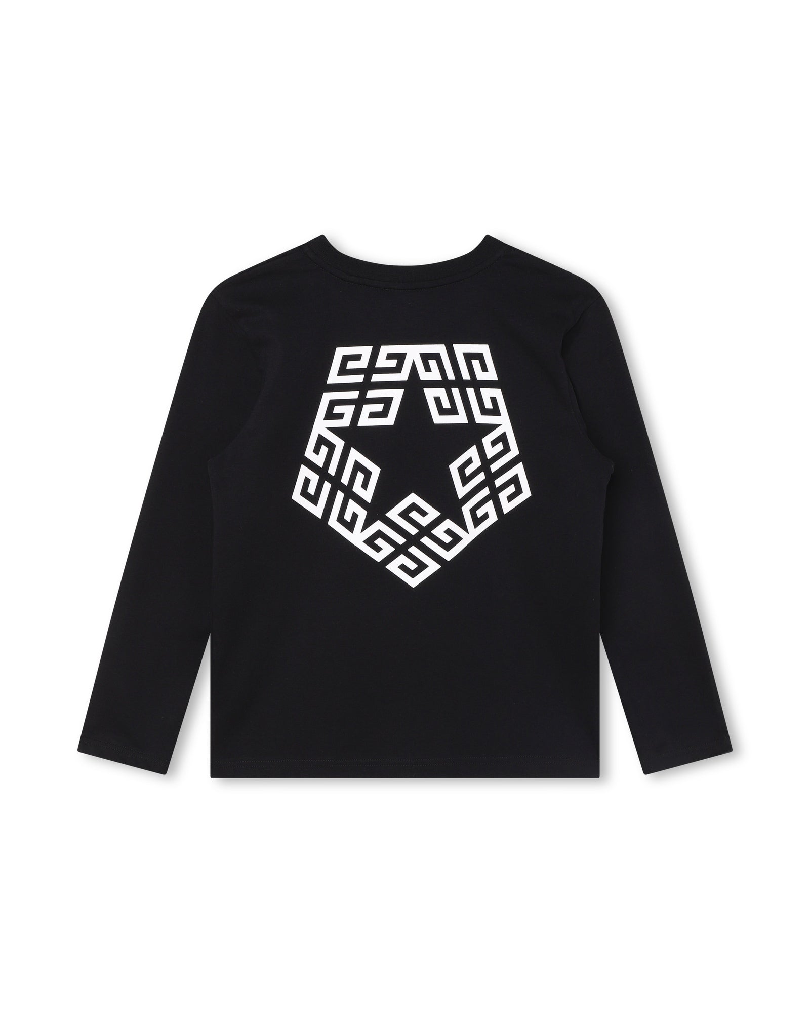 Long-sleeved cotton T-shirt - Black