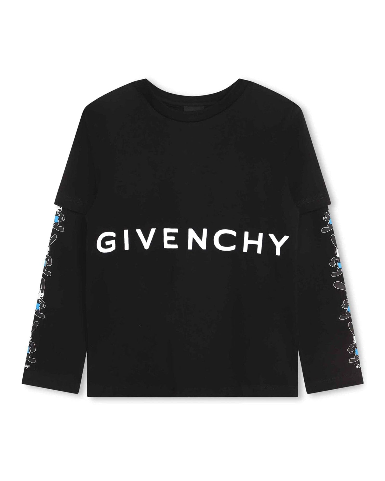 Long-sleeved cotton T-shirt - Black