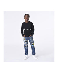 Long-sleeved cotton T-shirt - Black