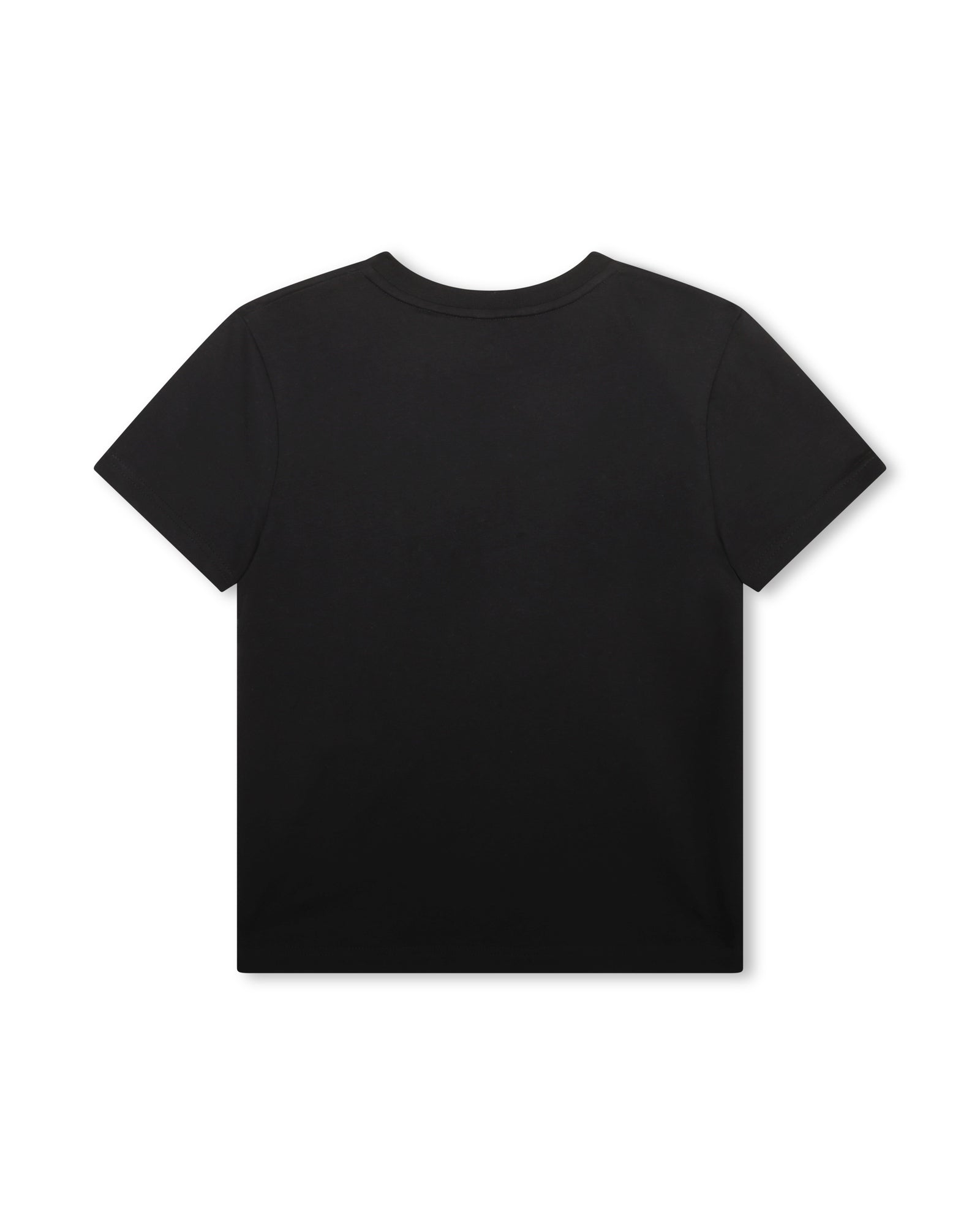 Short-sleeved cotton T-shirt - Black