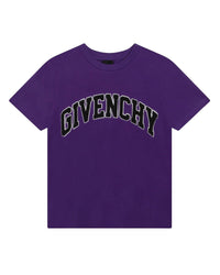 Short-sleeved cotton T-shirt - Dark Purple