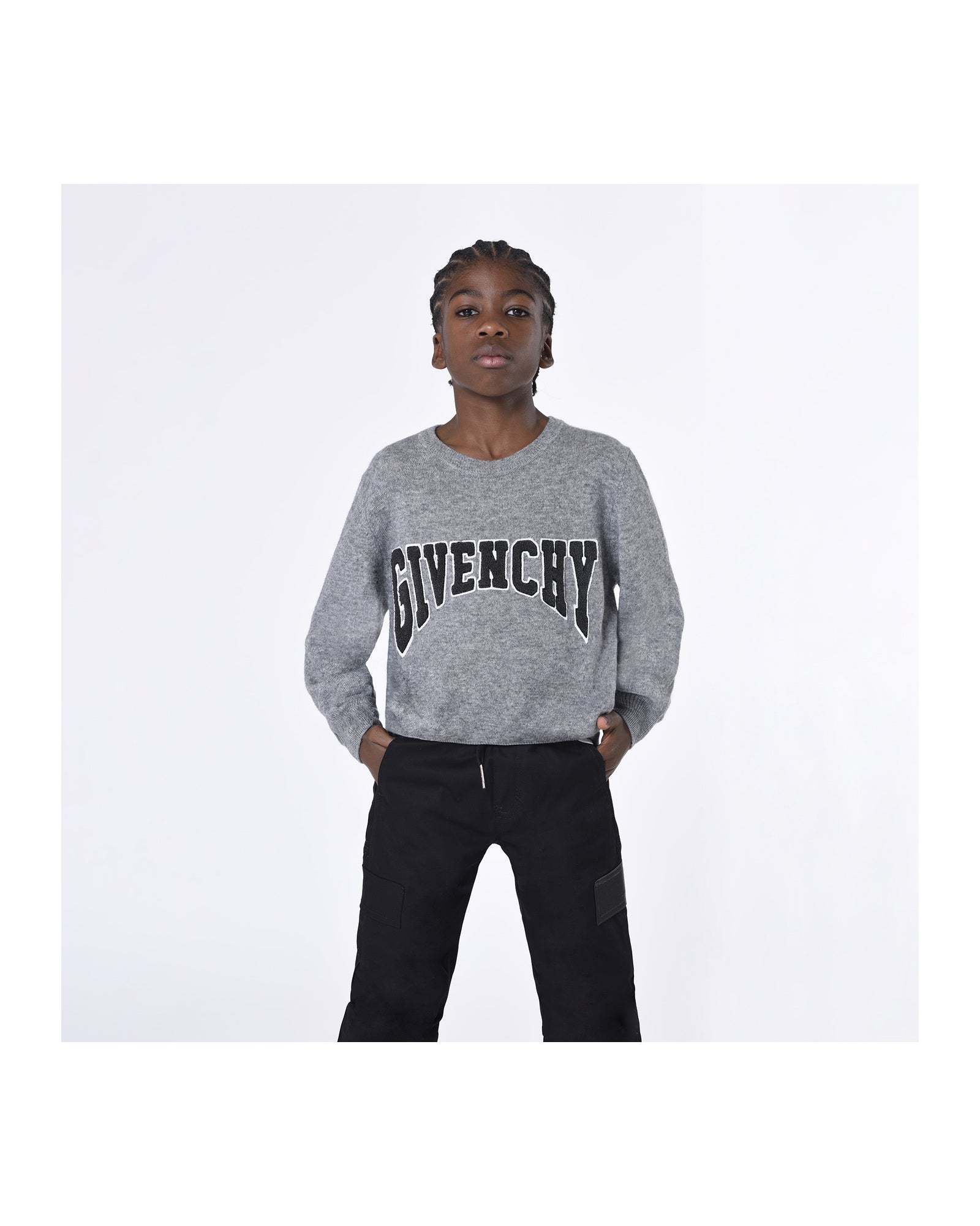 Pull en laine - Gris chiné