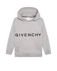 Cotton hooded sweatshirt - Heather grey