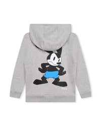 Cotton hooded sweatshirt - Heather grey