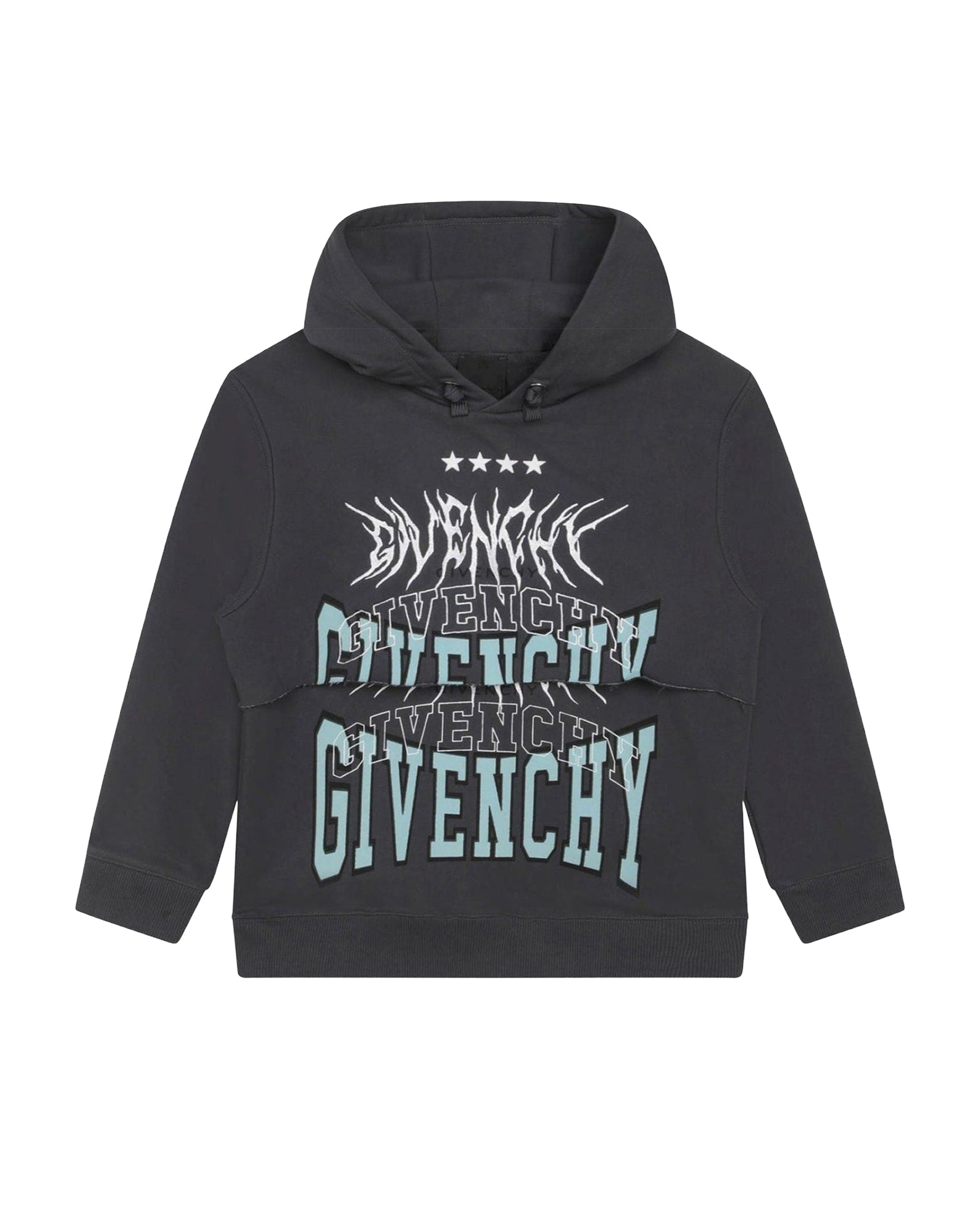 Cotton hoodie - Grey Blue