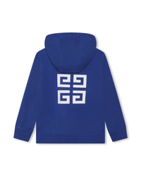 Cardigan à capuche en coton - Amiral