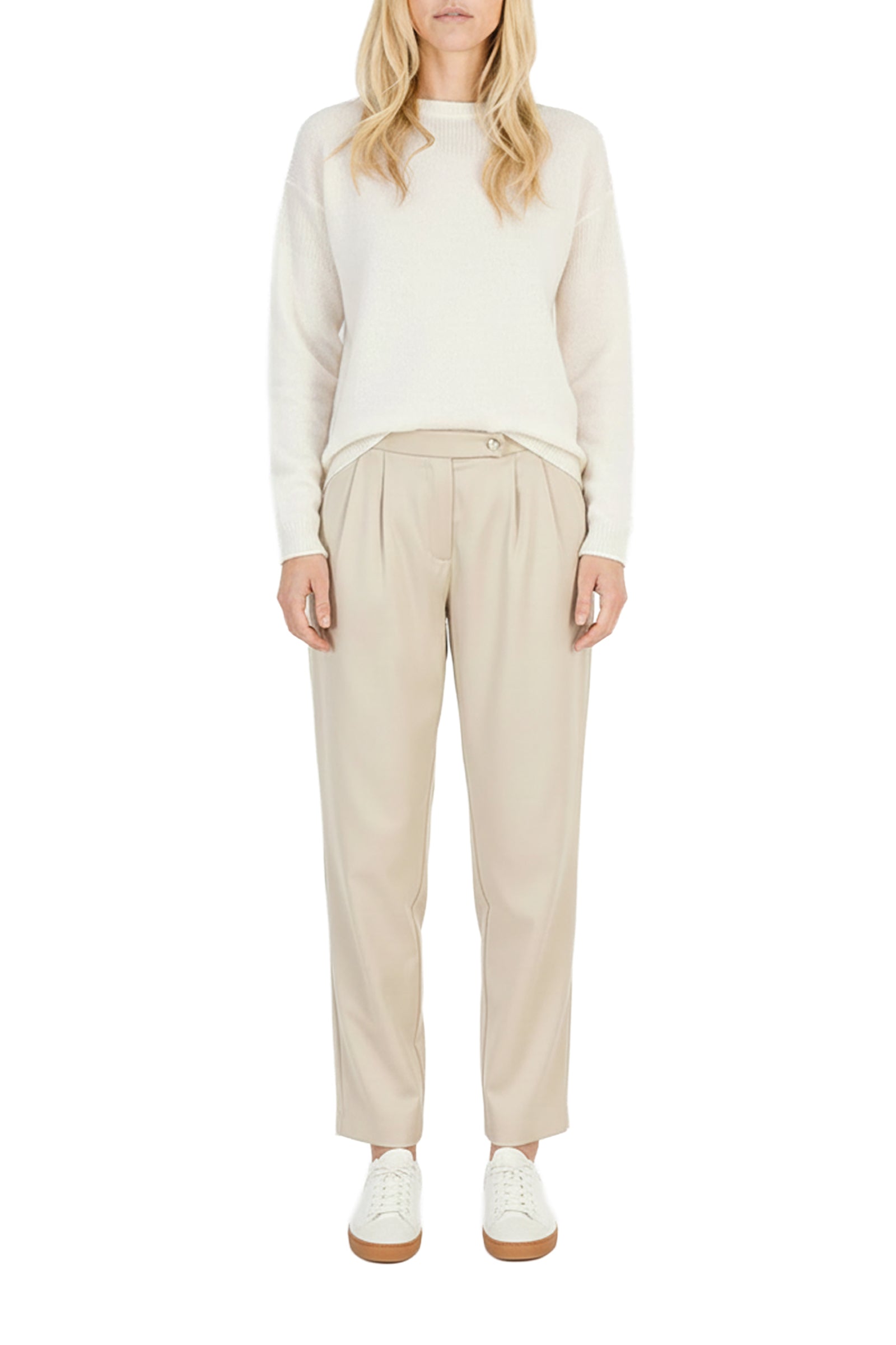 Pull Paris en cachemire à col rond - Offwhite