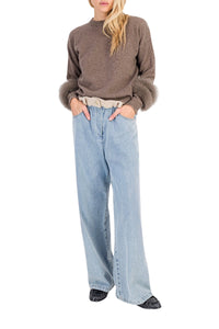 17 QTY NEW COL COL ROND FOURRURE