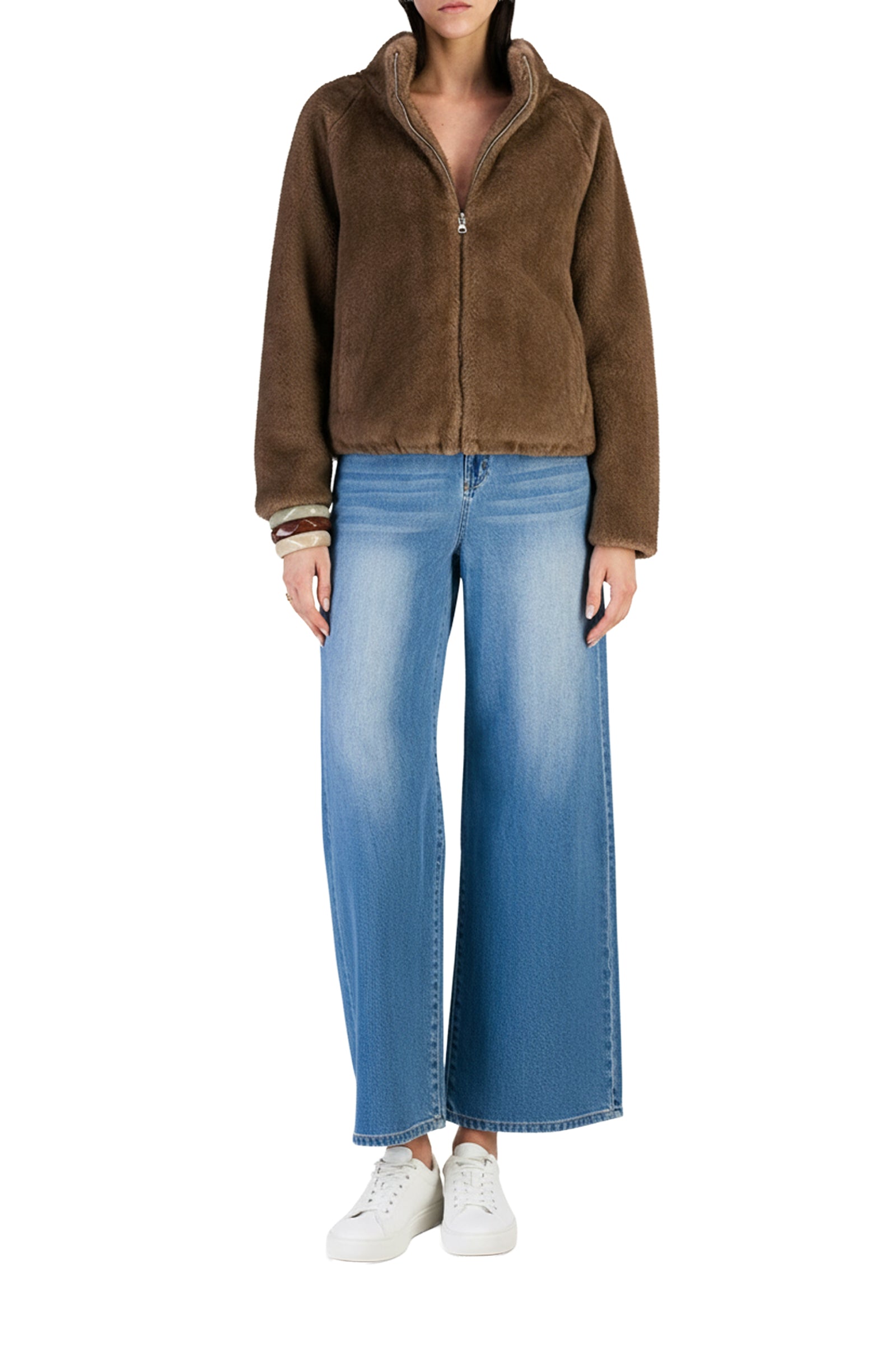 Veste bomber en fausse fourrure - Glow