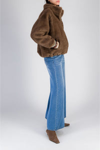 17 QTY NEW BOMBER EN IMITATION VISON