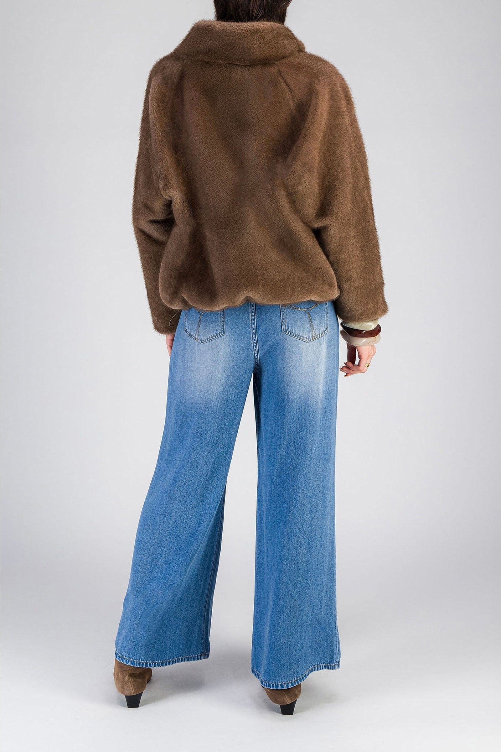 Veste bomber en fausse fourrure - Glow