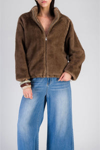 Veste bomber en fausse fourrure - Glow