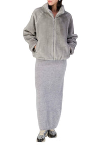 Veste bomber en fausse fourrure - Saphire