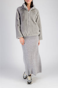 Veste bomber en fausse fourrure - Saphire