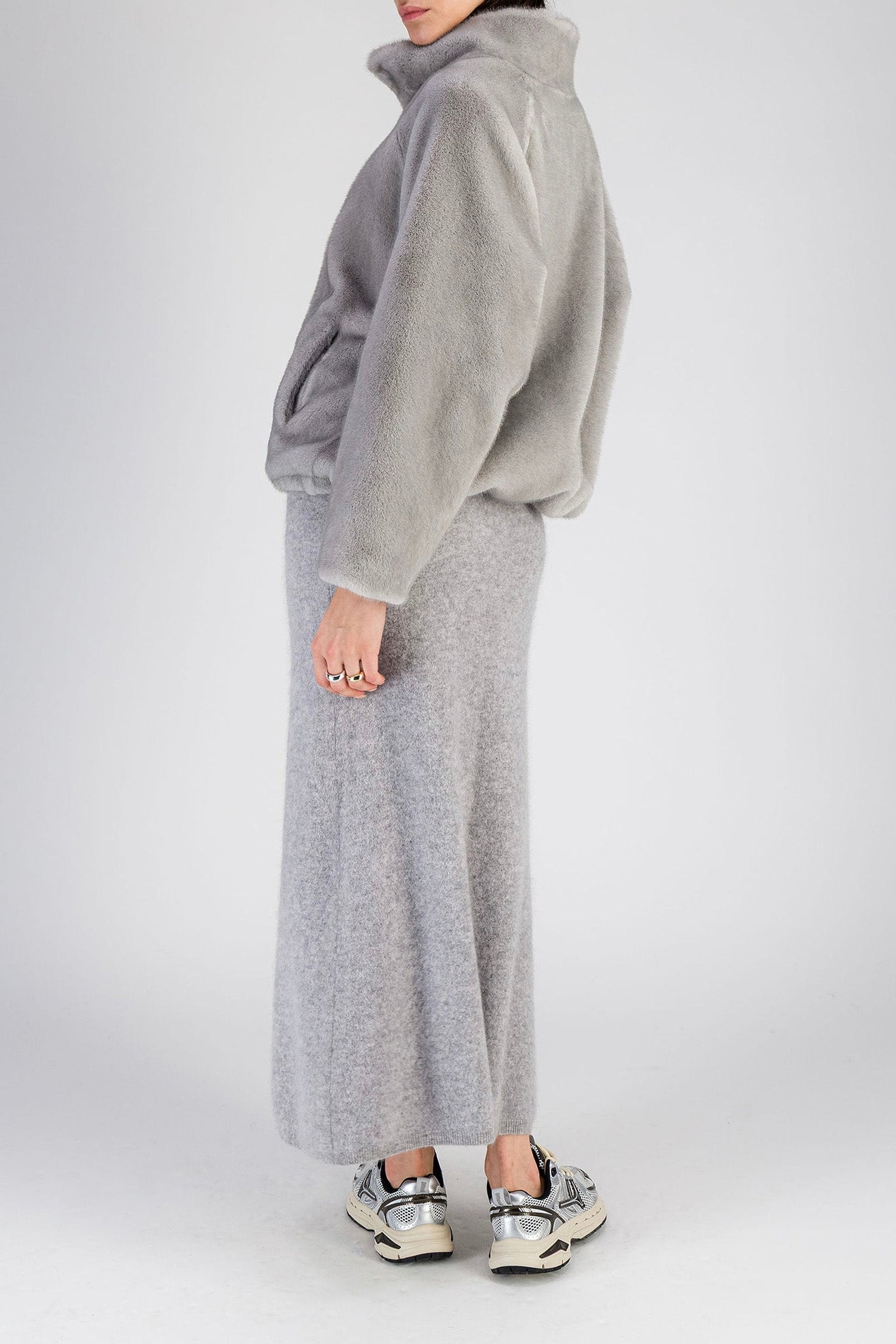 Veste bomber en fausse fourrure - Saphire