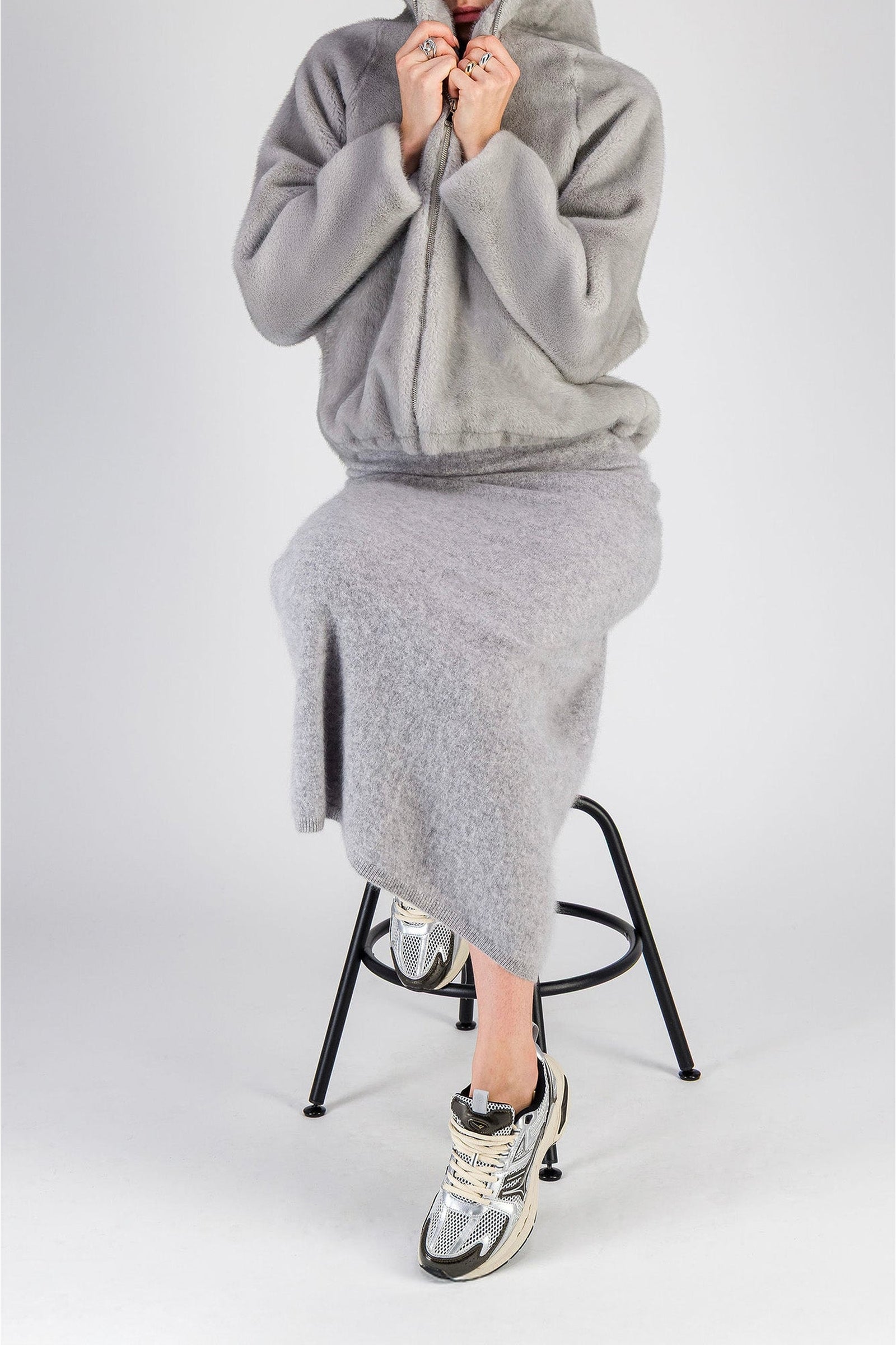 Veste bomber en fausse fourrure - Saphire