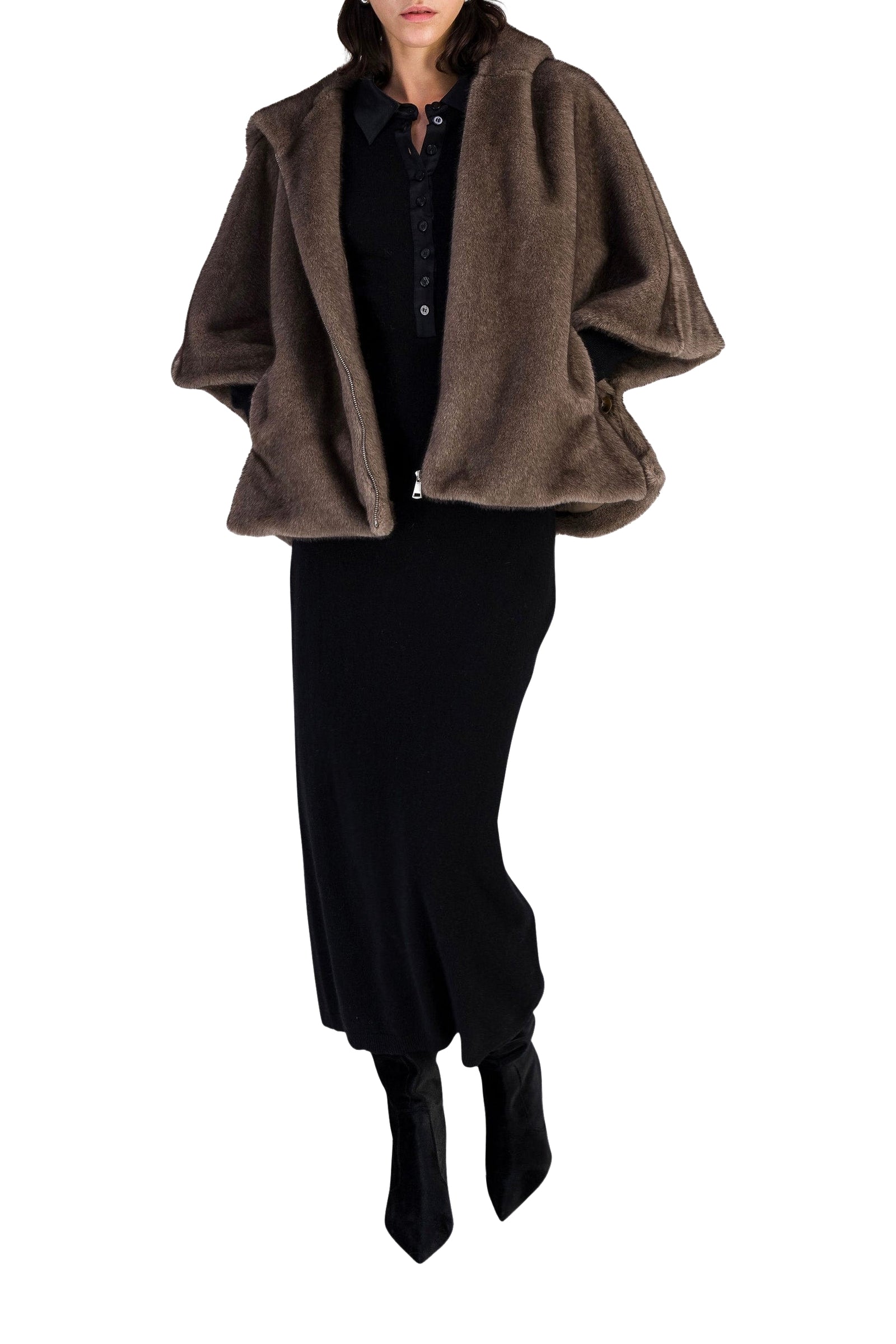 15 QTY NEW BOMBER EN IMITATION VISON