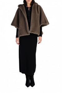 Cape en fausse fourrure effet vison - Iris