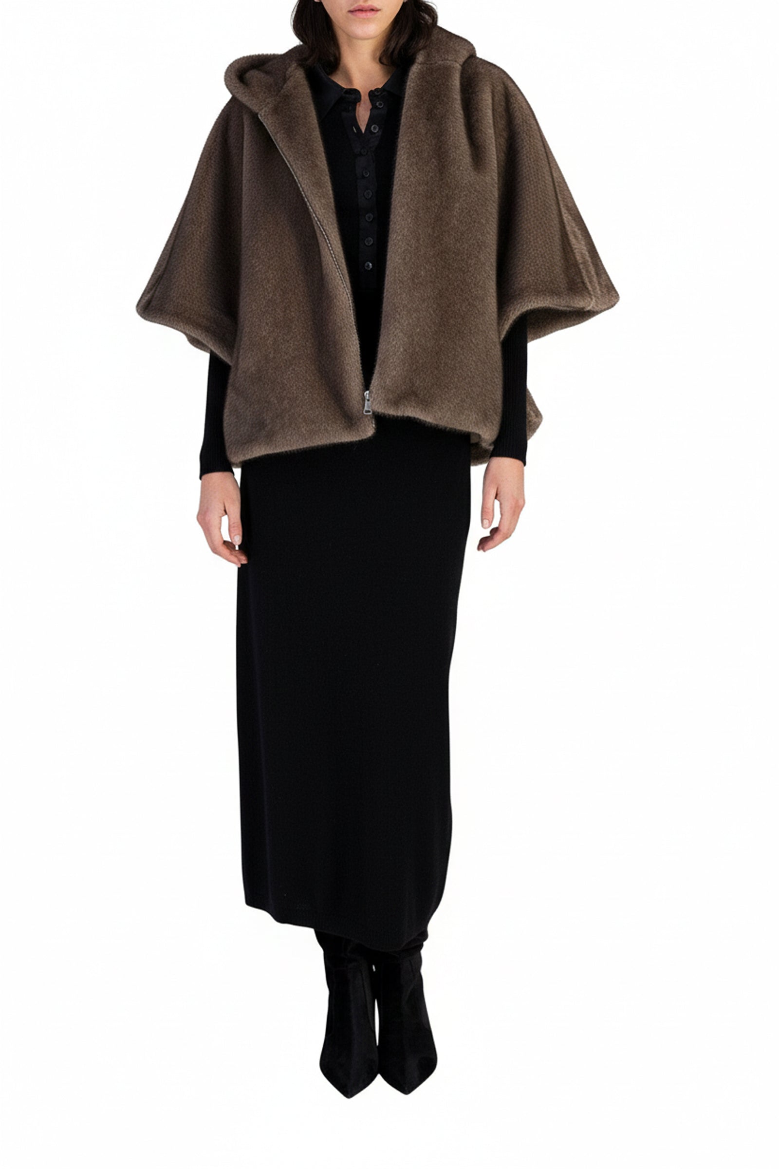 Cape en fausse fourrure effet vison - Iris