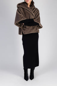 Cape en fausse fourrure effet vison - Iris