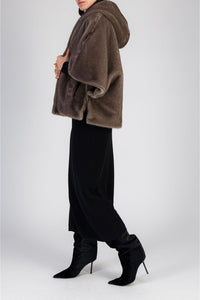 Cape en fausse fourrure effet vison - Iris